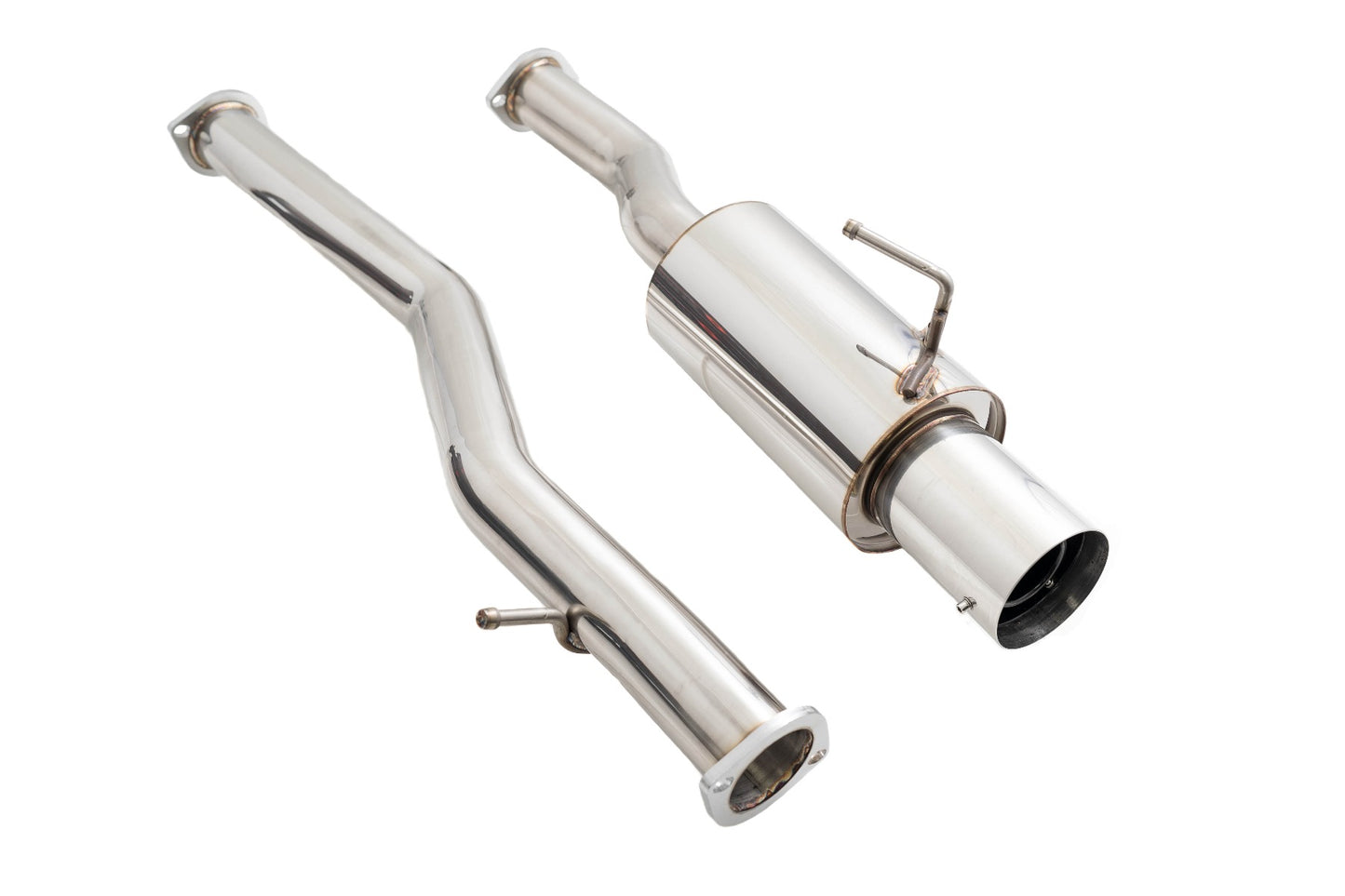 Megan Racing - Infiniti G37 08-13 / Q60 14-15 (Coupe, RWD) Single Exit Exhaust System – Stainless Tip – LWT-CBS-N7Z-DS + LWT-XT-1610