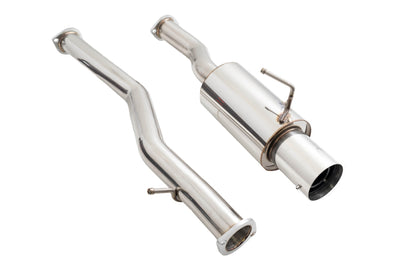 Megan Racing - Infiniti G37 08-13 / Q60 14-15 (Coupe, RWD) Single Exit Exhaust System – Stainless Tip – LWT-CBS-N7Z-DS + LWT-XT-1610