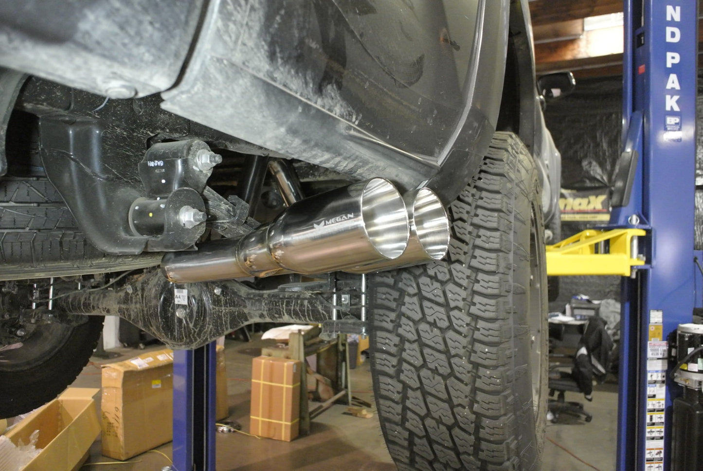 Megan Racing - Toyota Tacoma 2016+ Cat-Back Exhaust System (Twin Stainless Tip) – MR-CBS-TTA16-R3