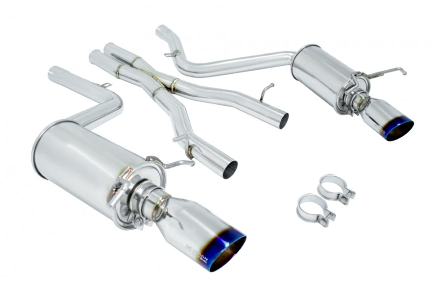 Megan Racing - Mercedes Benz C-Class C300/C350 V6 Sedan 08-14 – Burnt Rolled Tips – Rear Section – OE-RS – MR-CBS-W204V6-VO-R+M