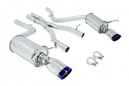 Megan Racing - Mercedes Benz C-Class C300/C350 V6 Sedan 08-14 – Burnt Rolled Tips – Rear Section – OE-RS – MR-CBS-W204V6-VO-R+M